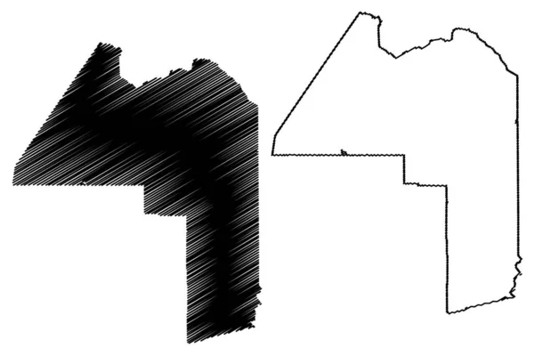 Aroostook County Maine Usa Usa Karta Vektor Illustration Klotskiss Aroostook — Stock vektor
