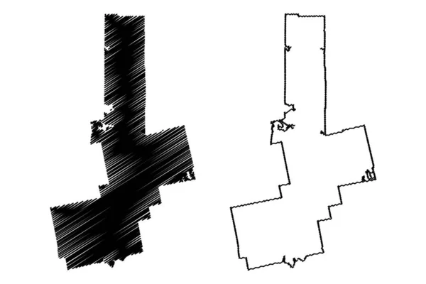 Comté Penobscot Maine Comté Des États Unis Amérique États Unis — Image vectorielle
