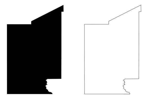 Comté Dona Ana Nouveau Mexique Comté Des États Unis Amérique — Image vectorielle