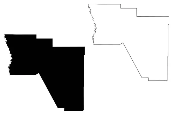 Harding County New Mexico County United States America Usa Usa — Stock vektor