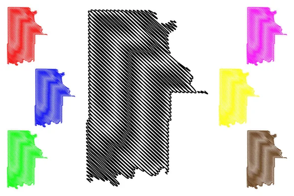 堪萨斯州莱文沃斯县 — 图库矢量图片