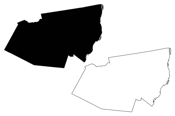Округ Грин Штат Нью Йорк Округ Сша Соединенные Штаты Америки — стоковый вектор