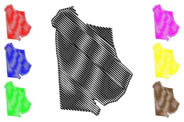 Condado Metcalfe Kentucky County United States America Usa Mapa Vector — Vector de stock