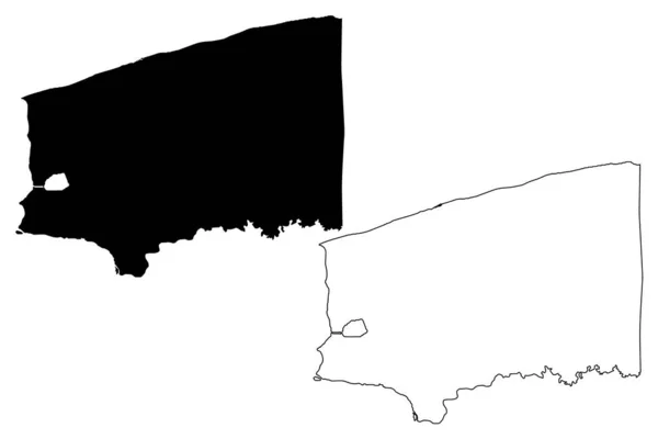 Condado Niagara Estado Nova Iorque Estados Unidos América Estados Unidos —  Vetores de Stock
