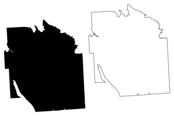 Condado Onondaga Estado Nueva York Condado Estados Unidos América Mapa — Vector de stock