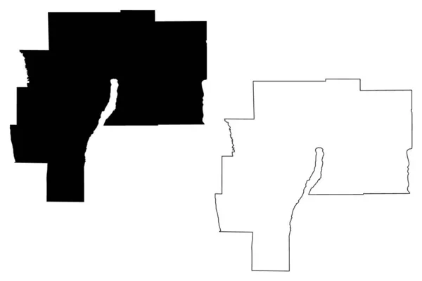 Ontario County New York Eyaleti Abd Amerika Birleşik Devletleri Abd — Stok Vektör