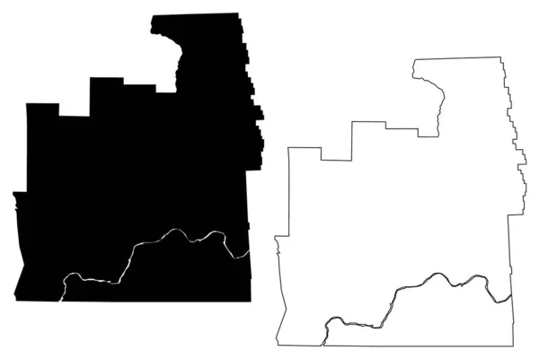 Contea Tioga Tioga County Stato New York Contea Stati Uniti — Vettoriale Stock