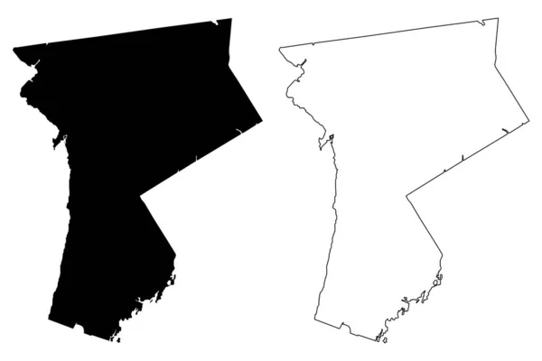 Westchester County New York Eyaleti Abd Eyaleti Abd Abd Abd — Stok Vektör