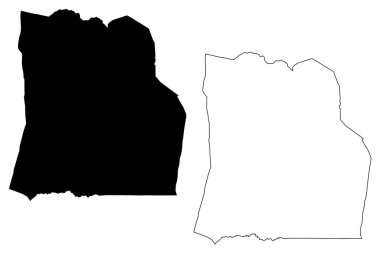 Duplin County, Kuzey Carolina Eyaleti (ABD eyaleti, ABD, ABD, ABD) harita vektör çizimi, karalama çizimi Duplin haritası