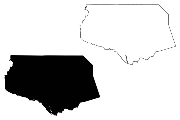 Gates County North Carolina State County Verenigde Staten Van Amerika — Stockvector