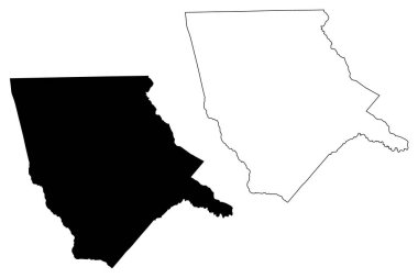 Moore County, Kuzey Carolina Eyaleti (Amerika Birleşik Devletleri, ABD, ABD) harita vektör çizimi, Moore haritası çizimi