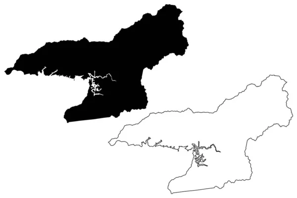 Condado Swain Carolina Del Norte Estado Condado Estados Unidos América — Archivo Imágenes Vectoriales