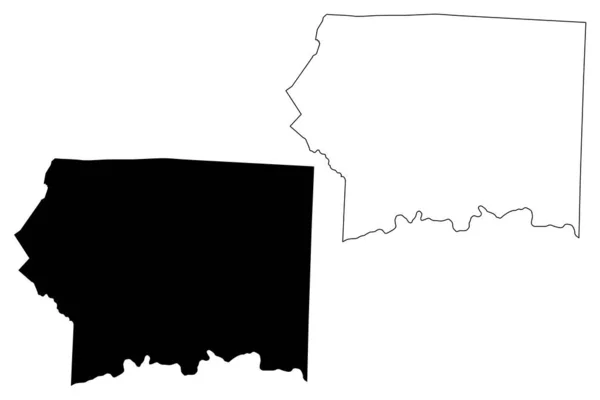 Surry County Штат Северная Каролина County United States America Usa — стоковый вектор