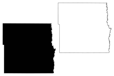 Cass County, Kuzey Dakota Eyaleti (Amerika Birleşik Devletleri, ABD, ABD) harita vektör çizimi, Cass haritası