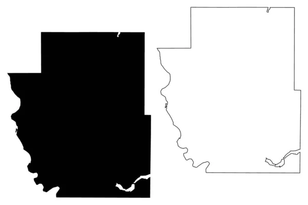 Burleigh County North Dakota State County Verenigde Staten Van Amerika — Stockvector