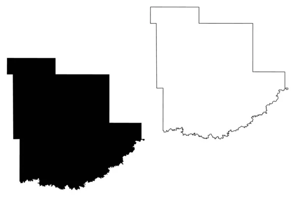 Grant County North Dakota State County Vereinigte Staaten Von Amerika — Stockvektor