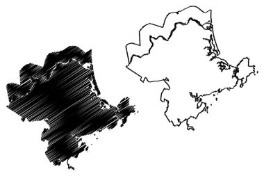 Essex County, Massachusetts Eyaleti (ABD, ABD, ABD) harita vektör çizimi, Essex haritası çizimi