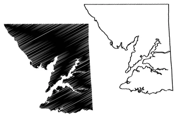 Cecil County Maryland County Spojené Státy Americké Usa Usa Map — Stockový vektor