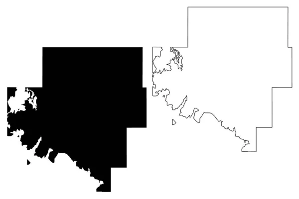 Ramsey County North Dakota State County United States America Usa — Archivo Imágenes Vectoriales