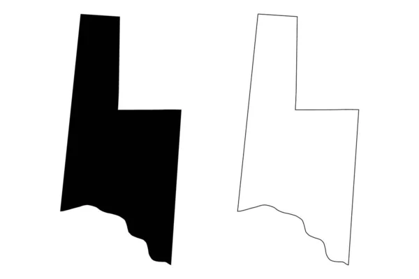 Brown County Ohio State County United States America Usa Map — стоковий вектор