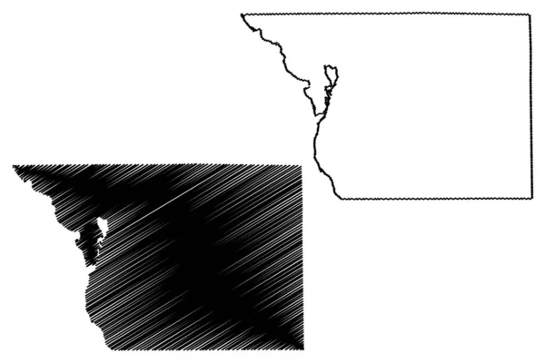 Benton County Minnesota Estados Unidos América Estados Unidos América Eua — Vetor de Stock