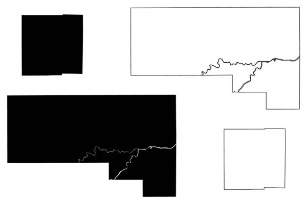 Defiance Crawford County Ohio State County United States America Usa — стоковий вектор