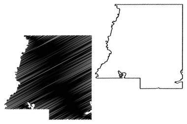 Le Sueur County, Minnesota (ABD eyaleti, ABD, ABD, ABD) harita vektör çizimi, çizim Le Sueur haritası