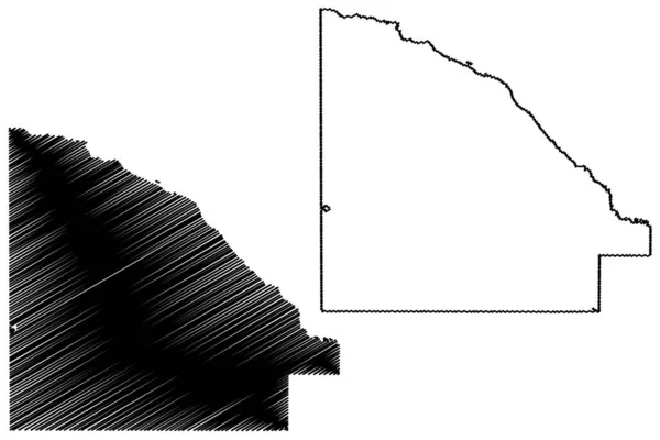 Comté Lac Qui Parle Minnesota Comté Des États Unis Amérique — Image vectorielle