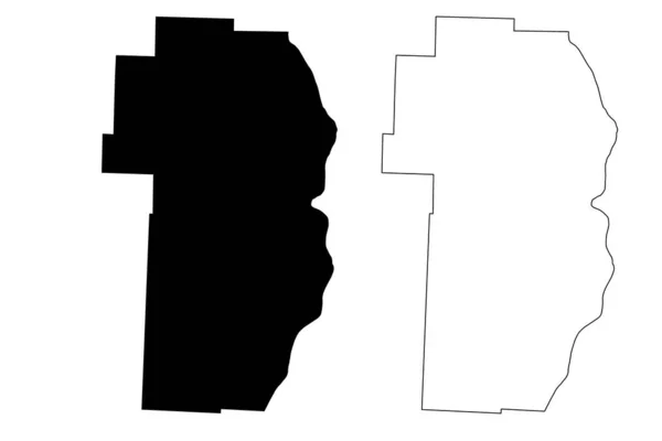 Comté Jefferson État Ohio Comté Des États Unis Amérique États — Image vectorielle