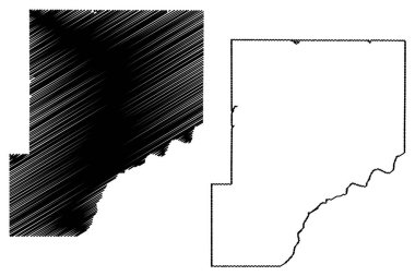 Pine County, Minnesota (ABD eyaleti, Amerika Birleşik Devletleri, ABD, ABD) harita vektör çizimi, çam haritası çizimi