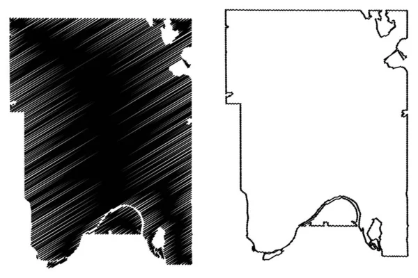 Ramsey County Minnesota Estados Unidos América Estados Unidos América Eua —  Vetores de Stock