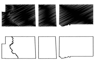 George, Greene ve Franklin County, Mississippi (ABD eyaleti, Amerika Birleşik Devletleri, ABD, ABD) harita çizimi, çizim haritası
