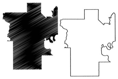 Humphreys County, Mississippi (ABD eyaleti, ABD, ABD) harita vektör çizimi, çizim Humphreys haritası