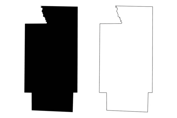 Summit County Ohio State Usa Usa Karta Vektor Illustration Klotskiss — Stock vektor