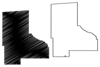 Jefferson Davis County, Mississippi (Amerika Birleşik Devletleri, ABD, ABD) harita vektör çizimi, Jefferson Davis harita çizimi