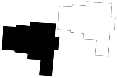 Vinton County, Ohio Eyaleti (ABD, ABD, ABD) harita vektör çizimi, çizim Vinton haritası