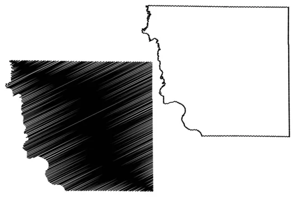 Andrew County Missouri County United States America Usa Mappa Vettoriale — Vettoriale Stock