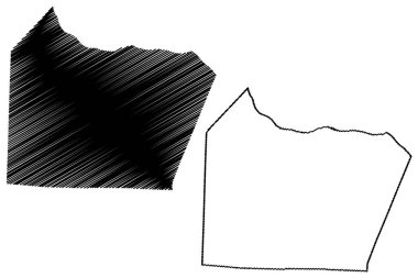 Cooper County, Missouri (ABD eyaleti, Amerika Birleşik Devletleri, ABD, ABD) harita vektör çizimi, çizim Cooper haritası