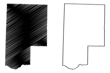 Montgomery County, Missouri (Amerika Birleşik Devletleri, ABD, ABD) harita vektör çizimi, Montgomery haritası çizimi