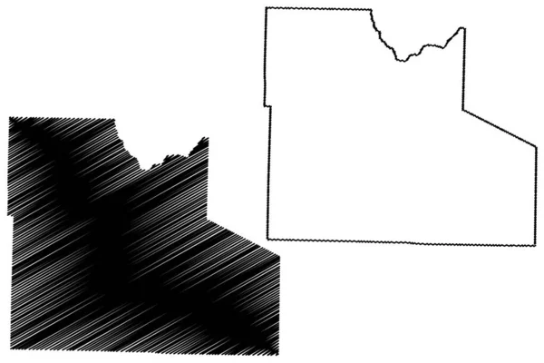 Laclede County Missouri County United States America Usa Map Vector — стоковий вектор