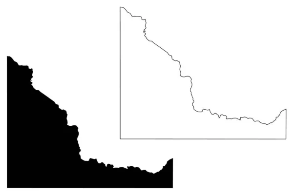 Mcclain County Oklahoma State County United States America Usa Mapa — Archivo Imágenes Vectoriales