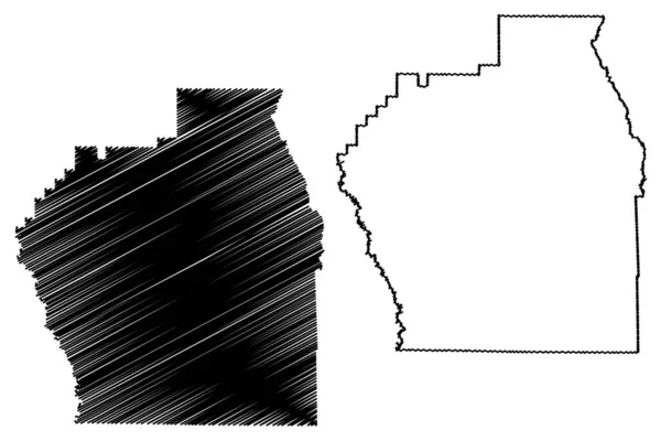 Stoddard County Missouri Abd Eyaleti Abd Abd Abd Harita Vektör — Stok Vektör