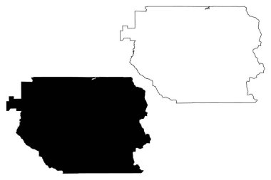 Clackamas County, Oregon Eyaleti (ABD, Amerika Birleşik Devletleri, ABD, ABD) harita vektör çizimi, çizim çizimi Clackamas haritası