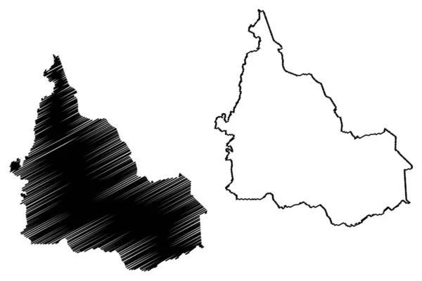 Mapa Condado Samburu República Quênia Província Vale Rift Ilustração Vetorial —  Vetores de Stock