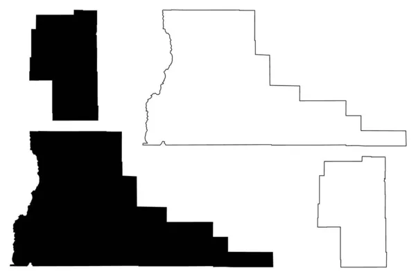 Deschutes Harney County Oregon State County United States America Usa — Vector de stock