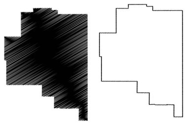 Fallon County, Montana (ABD eyaleti, ABD, ABD, ABD) harita vektör çizimi, çizim Fallon haritası