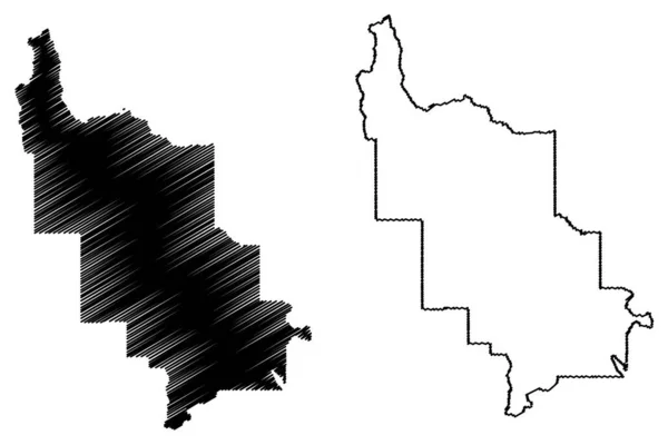 Lewis Clark County Montana Abd Eyaleti Abd Abd Abd Harita — Stok Vektör