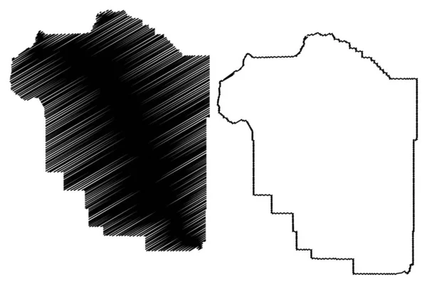 Madison County Montana Abd Eyaleti Abd Abd Abd Harita Vektör — Stok Vektör