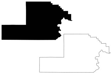 Yamhill County, Oregon Eyaleti (ABD eyaleti, ABD, ABD, ABD) harita vektör çizimi, karalama çizimi Yamhill haritası