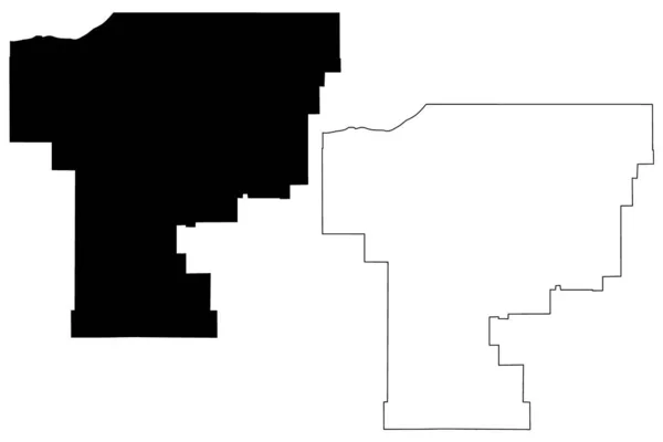 Umatilla County Oregon State County United States America Usa Mapa — Archivo Imágenes Vectoriales